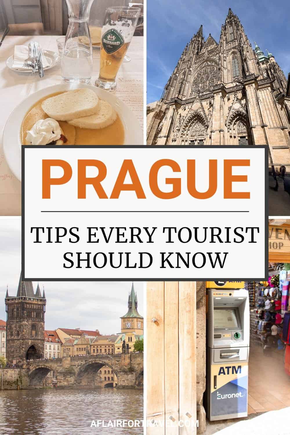Prague travel tips every tourist should know: Czech pancakes, St. Vitus Cathedral, Charles Bridge, and a Euronet ATM to avoid